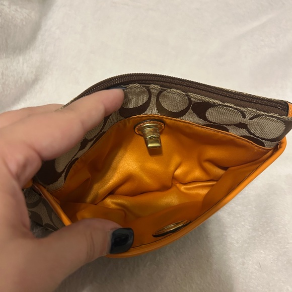 Coach Turn Lock Wristlet - Picture 4 of 5